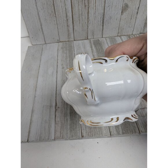 Vintage BOHEMIAN Fine China Creamer & Sugar Bowl With Lid Czechoslovakia BOH53 - Picture 15 of 15